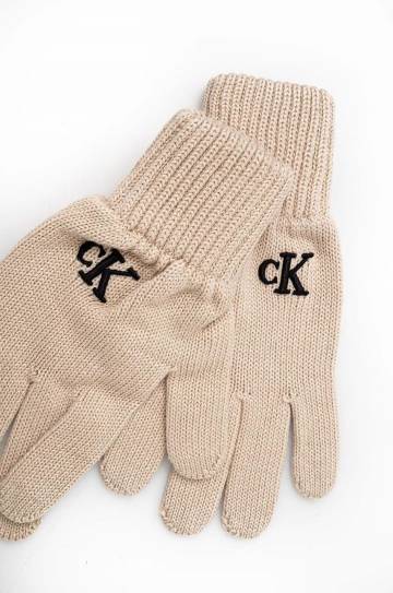 Перчатки Calvin Klein Jeans женские цвет бежевый K60K612661 Перчатки Calvin Klein Jeans женские цвет бежевый K60K612661