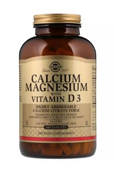 Кальций, магний и витамин Д3 Solgar Calcium, Magnesium With Vitamin D3, 300 таблеток