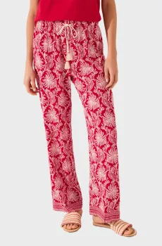 Женские красные брюки с узором Красный S womensecret 3709677