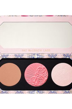 Палетка для макияжа лица Pat McGrath Labs Divine Blush + Bronze + Glow Trio, Fleurever Nude, 10.3 г