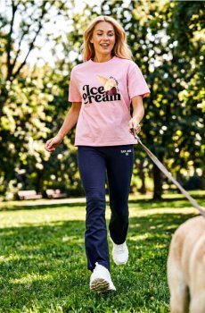 Трикотажні штани - синій