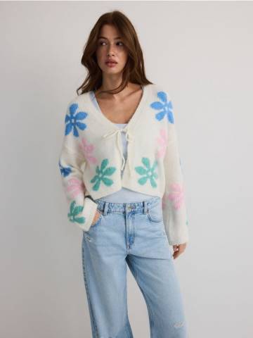 Reserved - LADIES` SWEATER - нюдовий - 143FH-02X Reserved - LADIES` SWEATER - нюдовий - 143FH-02X