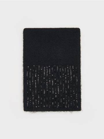 Reserved - LADIES` SCARF - чорний - 440BD-99X Reserved - LADIES` SCARF - чорний - 440BD-99X