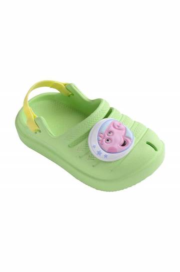 Шлепанцы Havaianas CLOG PEPPA PIG цвет зелёный Шлепанцы Havaianas CLOG PEPPA PIG цвет зелёный