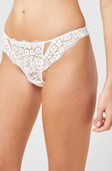 Женские белые трусики-танга AIMEE Белый L Etam 6539320