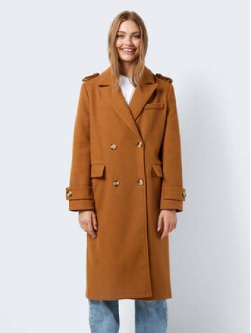 Noisy May Демісезонний плащ 27026542 Коричневий Regular Fit Noisy May Демісезонний плащ 27026542 Коричневий Regular Fit