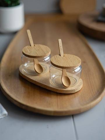 Контейнери, 2 шт. - бежевий