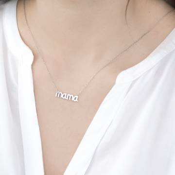 Серебряное колье Мама 18555 Серебряное колье Мама 18555
