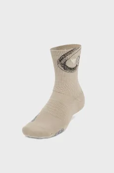 Бежевые носки UA P Rock AD Plymker 1pk Mid Бежевый 47.5-50.5 Under Armour 1376230-290