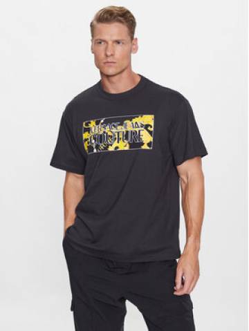 Versace Jeans Couture Футболка 75GAHE01 Чорний Regular Fit Versace Jeans Couture Футболка 75GAHE01 Чорний Regular Fit
