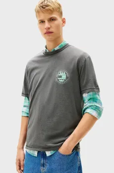 Мужская темно-серая футболка RLX OUTDOOR Серый M Tommy Jeans DM0DM22309