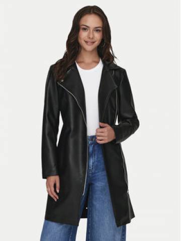 JDY Демісезонний плащ Yetta 15328148 Чорний Regular Fit JDY Демісезонний плащ Yetta 15328148 Чорний Regular Fit