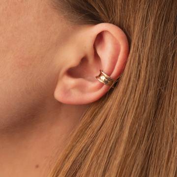 Серьга - каффа "Lorette" в красном золоте с09003 Серьга - каффа "Lorette" в красном золоте с09003