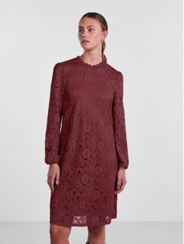 Pieces Повсякденна сукня 17139864 Бордовий Regular Fit Pieces Повсякденна сукня 17139864 Бордовий Regular Fit