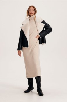 Reserved - Трикотажне плаття - нюдовий - 6895B-02M