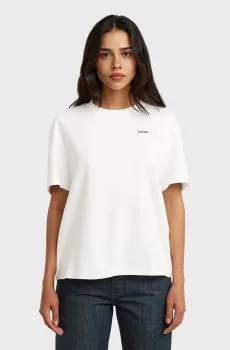 Женская белая футболка Logo Белый XS G-Star RAW D28730,D976