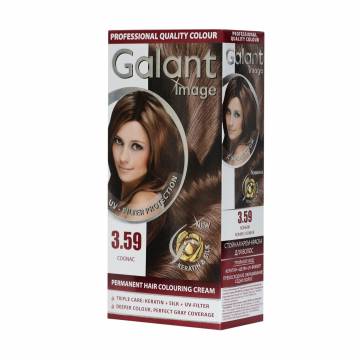 Крем-краска для волос Galant Image Permanent Hair Colouring Cream 3.59 Коньяк, 115 мл Крем-краска для волос Galant Image Permanent Hair Colouring Cream 3.59 Коньяк, 115 мл