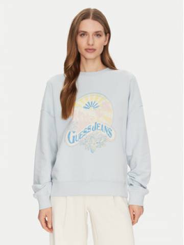 Guess Jeans Світшот W5GQ16 K68I4 Блакитний Regular Fit Guess Jeans Світшот W5GQ16 K68I4 Блакитний Regular Fit