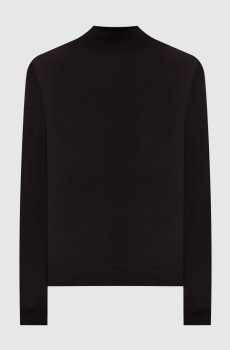 Коричневый гольф из шерсти