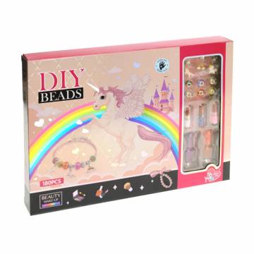 Детский набор бисера Diy Beads в коробке, от 6 лет, 180 шт (LD6031) Детский набор бисера Diy Beads в коробке, от 6 лет, 180 шт (LD6031)