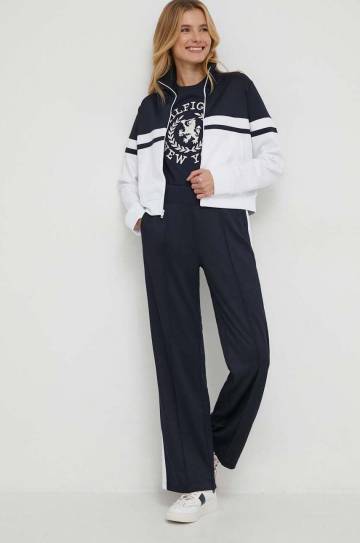 Спортивные штаны Tommy Hilfiger цвет синий с узором Спортивные штаны Tommy Hilfiger цвет синий с узором