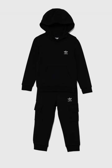 Детский спортивный костюм adidas Originals HOODIE FZ CARGO цвет чёрный IW1019 Детский спортивный костюм adidas Originals HOODIE FZ CARGO цвет чёрный IW1019
