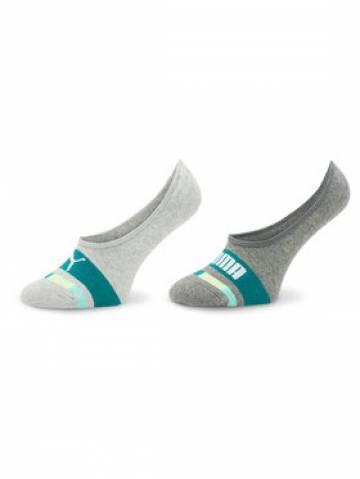 Puma Набір 2 пар низьких дитячих шкарпеток Kids Seasonal Footie 2P 938009 Сірий Puma Набір 2 пар низьких дитячих шкарпеток Kids Seasonal Footie 2P 938009 Сірий