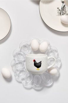 Плямкований кубок з куркою - чорний