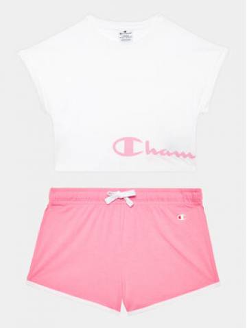 Champion Набір футболка та шорти 404624 Білий Regular Fit Champion Набір футболка та шорти 404624 Білий Regular Fit