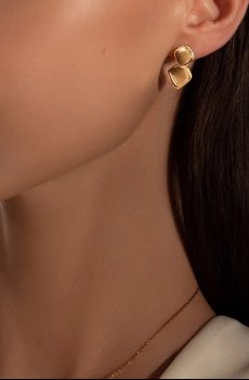 Позолоченные серьги Lilou Snake