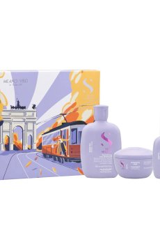 Набор для волос Alfaparf Milano Semi Di Lino Smooth Set (шампунь, 250 мл + маска, 200 мл + крем, 125 мл)