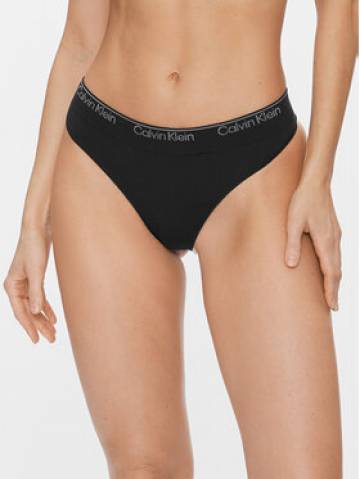 Calvin Klein Underwear Стрінги Thong 000QF7095E Чорний Calvin Klein Underwear Стрінги Thong 000QF7095E Чорний