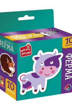Магнитная игра Vladi Toys Ферма, 10 магнитов, от 3 лет (VT3106-36)