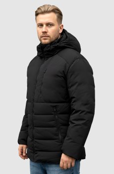 Мужская зимняя черная куртка  SB-25301-black
