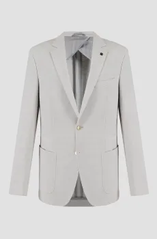Мужской светло-серый блейзер Серый 48 Karl Lagerfeld 551007.155280;80
