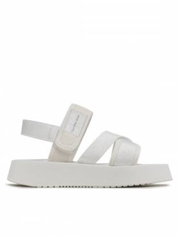 Calvin Klein Jeans Босоніжки Prefresato Sandal Bagde YW0YW00967 Білий Calvin Klein Jeans Босоніжки Prefresato Sandal Bagde YW0YW00967 Білий