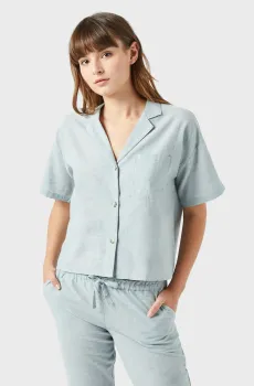 Женская мятная рубашка TONY Ментоловый XS Etam 6520183