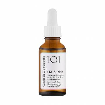 Сыворотка для лица Geek & Gorgeous HA 5 Rich Serum с 5 формами гиалуроновой кислоты, 30 мл