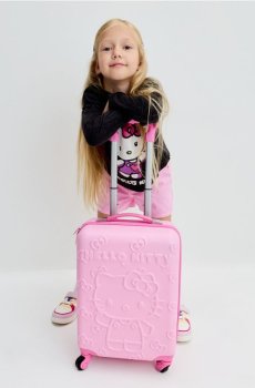 Валіза на колесах Hello Kitty - рожевий