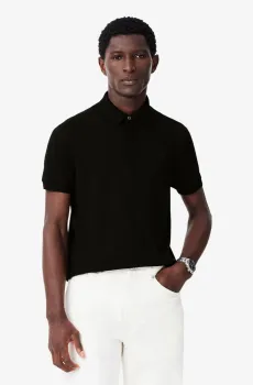 Мужское черное поло Черный M-L Lacoste PH5522031