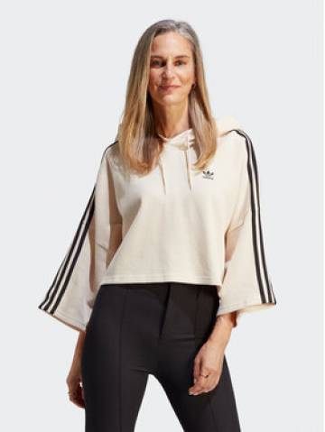 adidas Світшот Crop Hoodie IC5461 Бежевий