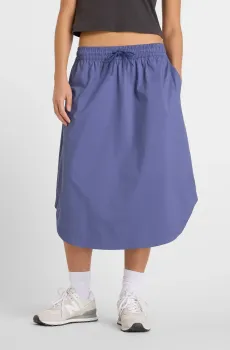 Женская юбка Twill Midi Синий M New Balance WK51551DRE