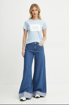 Хлопковая футболка Karl Lagerfeld