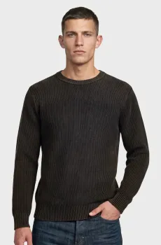 Мужской черный джемпер Washed Черный L G-Star RAW D30770,E438