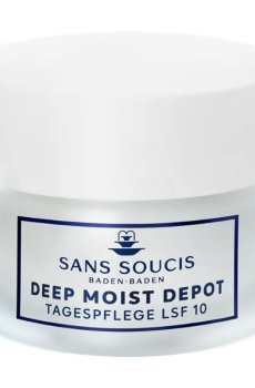 Дневной увлажняющий крем для лица Sans Soucis Deep Moist Depot Day Care, SPF 10, для нормальной и сухой кожи, 50 мл