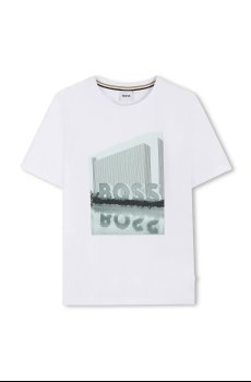 Детская хлопковая футболка BOSS