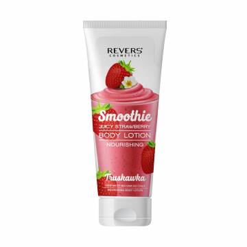 Питательный лосьон для тела Revers Cosmetics Nourishing Body Lotion Smoothie Strawberry, 250 мл Питательный лосьон для тела Revers Cosmetics Nourishing Body Lotion Smoothie Strawberry, 250 мл