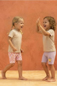 Велосипедні шорти 2 шт - кремовий