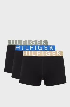 Мужские черные боксеры (3 шт) TRUNK Черный XL Tommy Hilfiger UM0UM03886