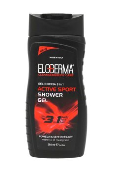 Мужской гель для душа 3 в 1 Eloderma Active Sport Shower Gel, 250 мл